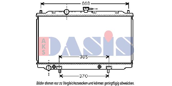 AKS DASIS Jäähdytin,moottorin jäähdytys 070087N